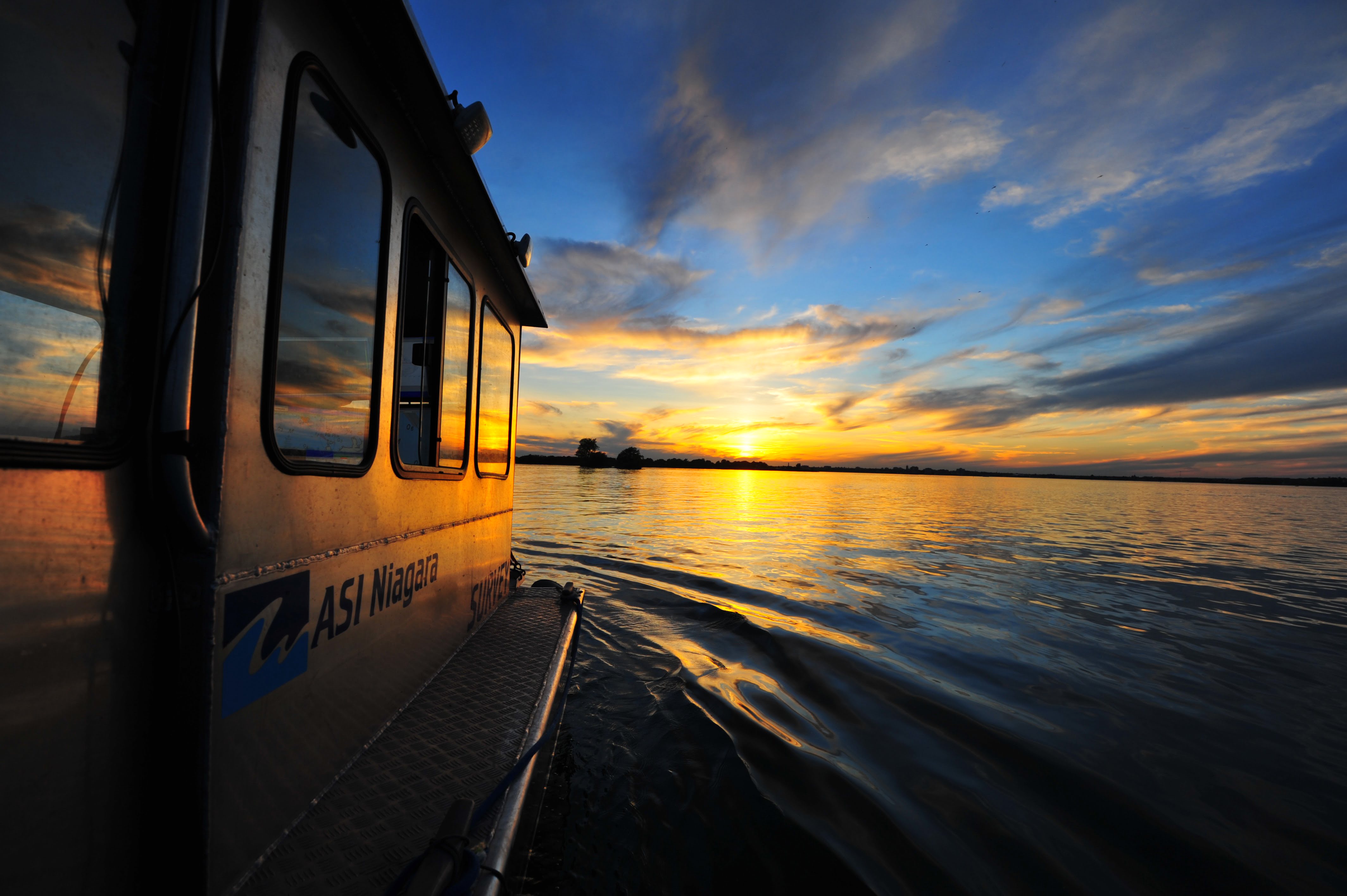 remote image of boat on water