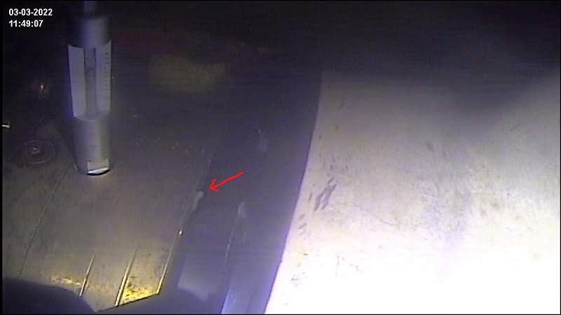 image of underwater leak from ship liner